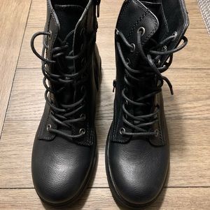 Black Combat Style Boots